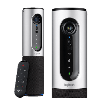 Connect - Logitech ConferenceCam portátil com viva-voz  Bluetooth para salas de reunião, escritório doméstico e em viagens